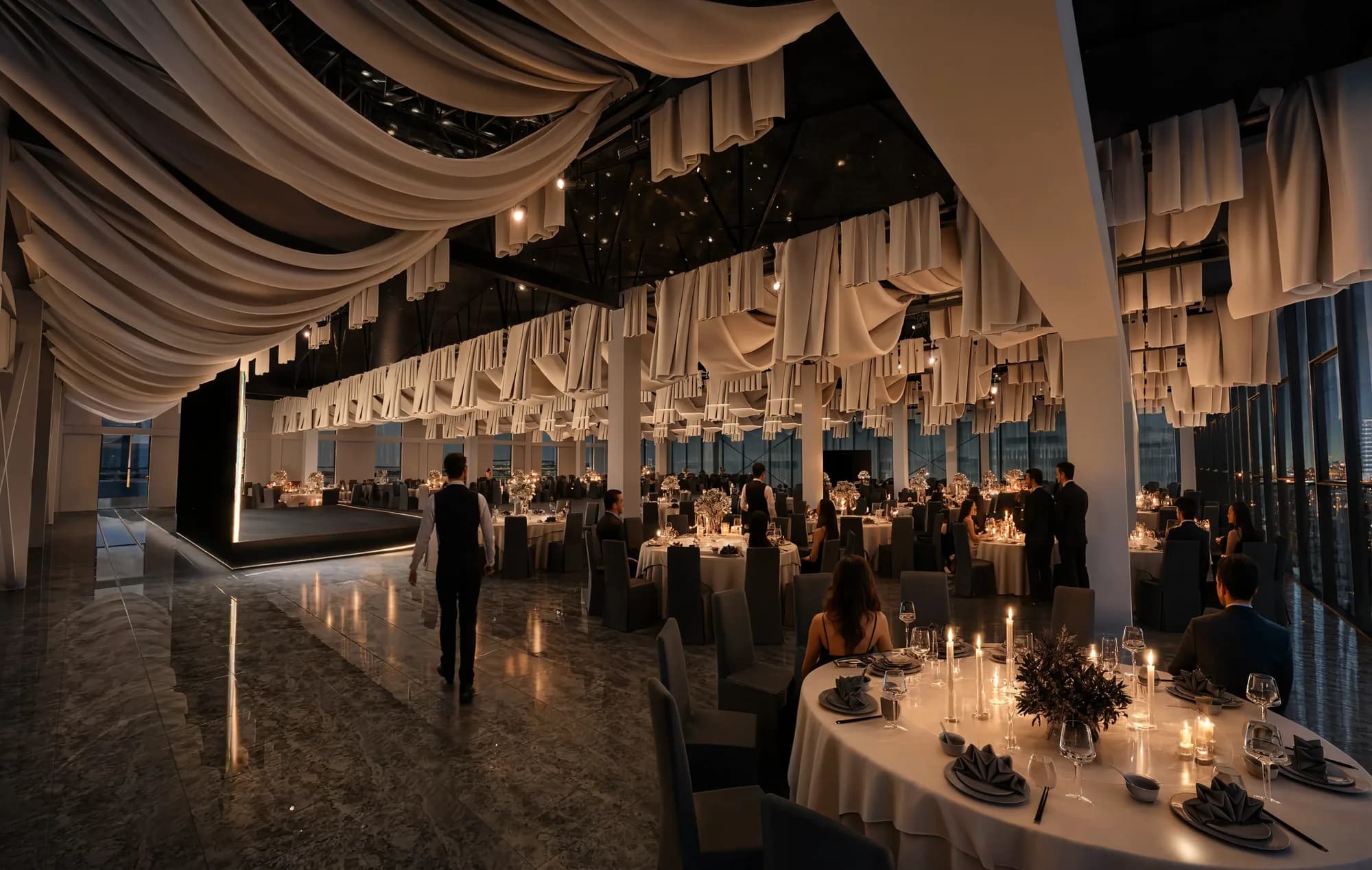 Interior of the Infinity View panoramic hall